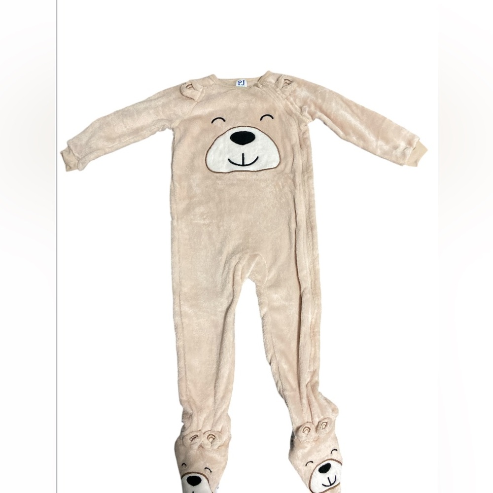 Place Tan Bear Footie One Piece